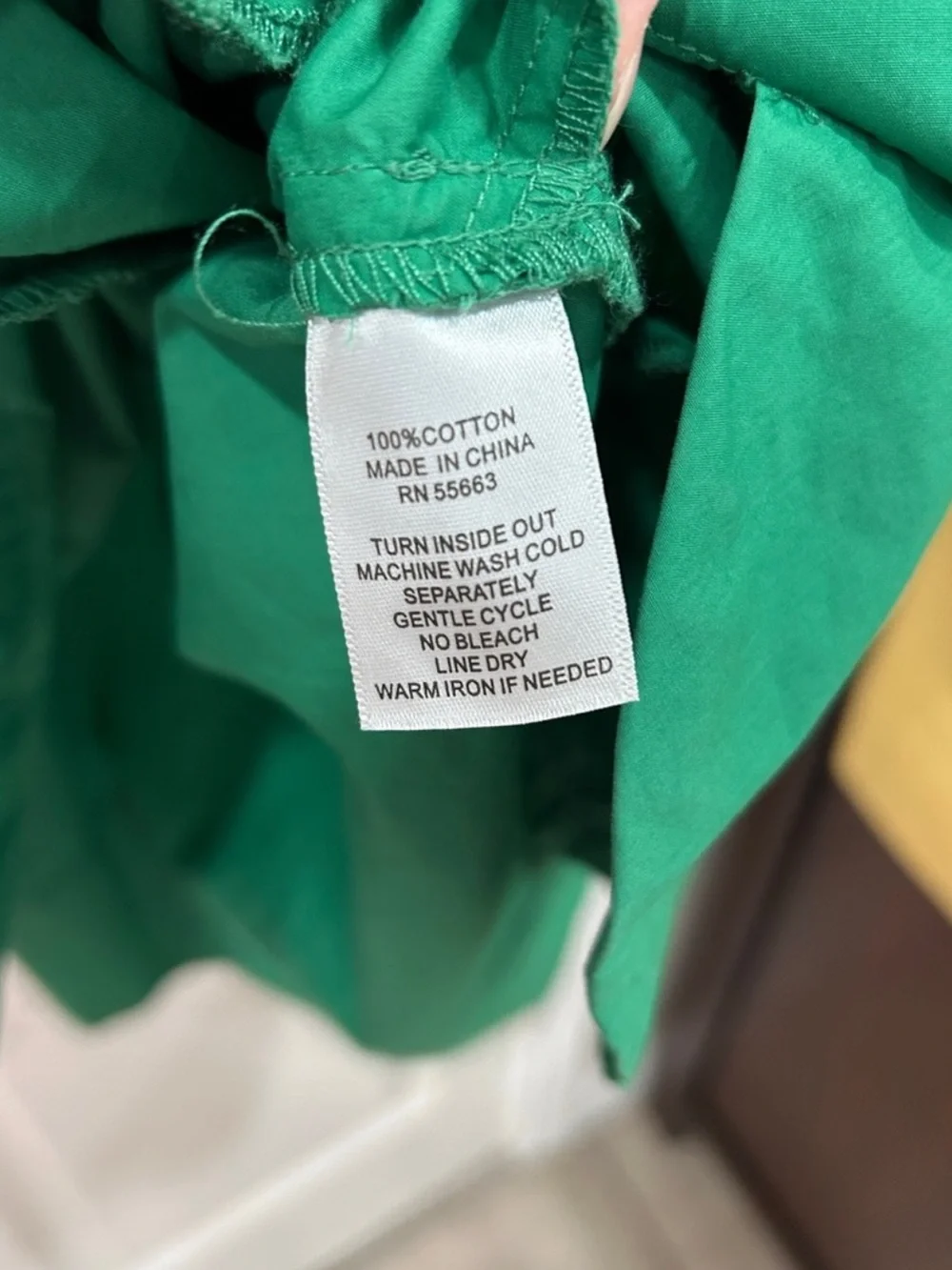 Cynthia Rowley Green Puff-Sleeve Midi Dress - Picture 6 of 8